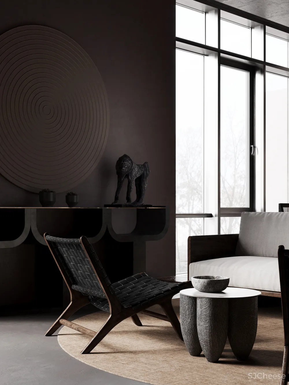 高冷色系空间,这质感太高级了!