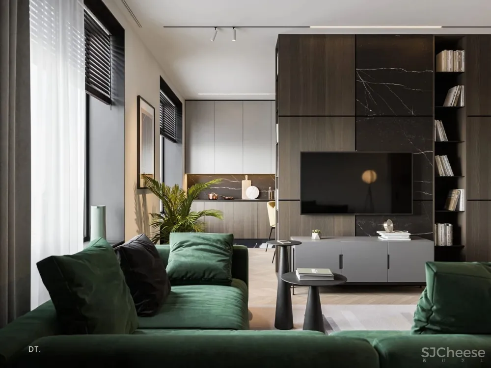 绿色 轻奢,写意悠然清新空间