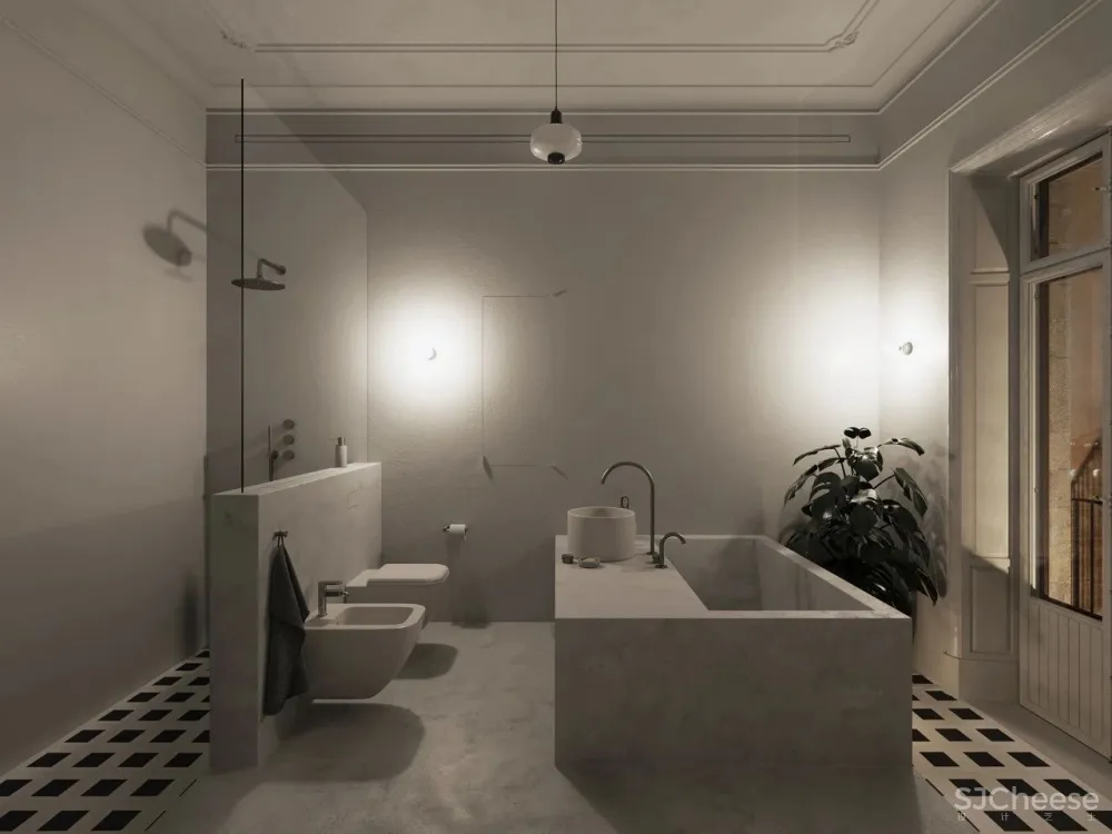 一室户极简小公寓,镜面柜门让家大两倍!