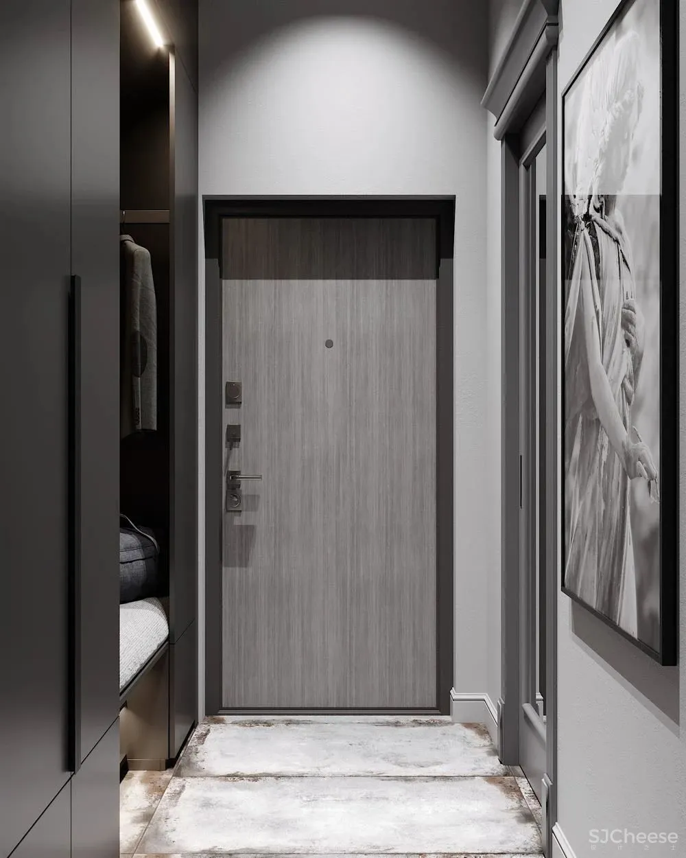 110㎡知性优雅住宅,令人无法抗拒的时髦蓝色!