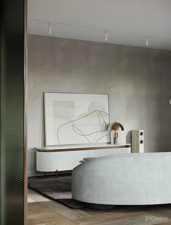 79㎡ 轻奢一房，每个细节都很有设计感！