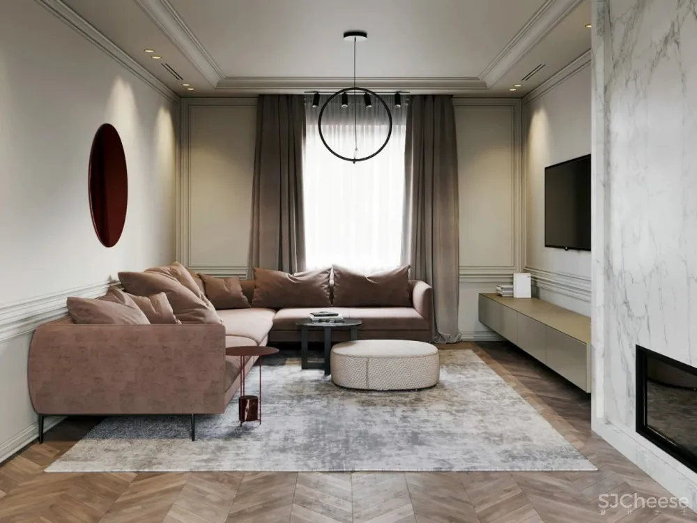 现代简欧住宅，淡雅生活的精致居所！