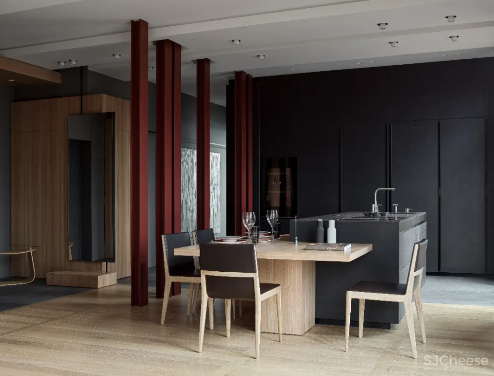 独居女性的126平米让时髦与智能打造“暗黑系”的温暖空间