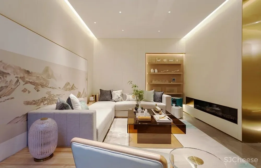 300㎡超美新中式：茶色悠然，新派雅趣！