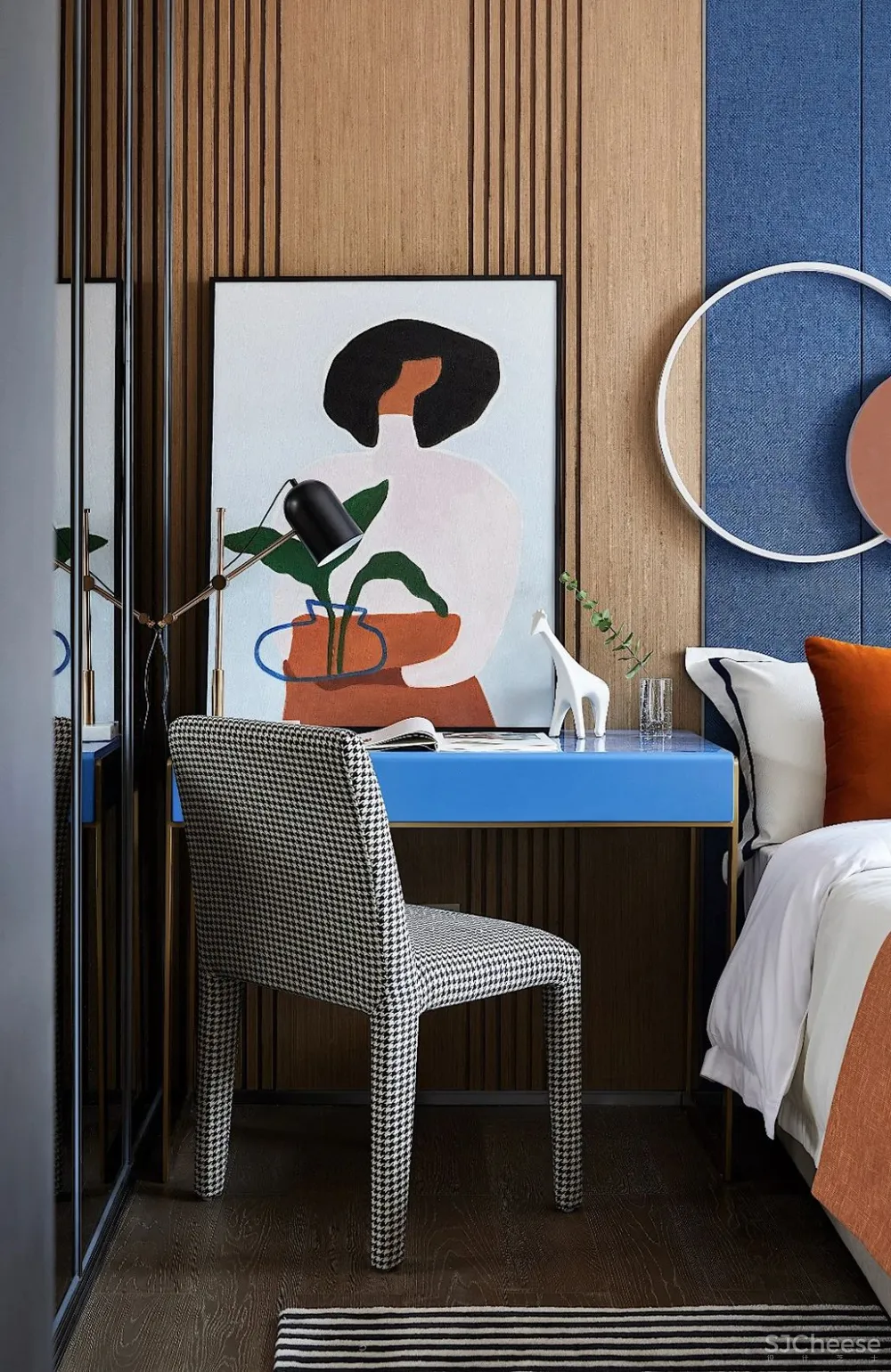 这样的撞色搭配,太美了!