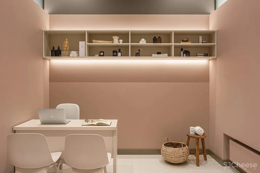 柔和色调的医学美容空间,舒适而温馨的空间!