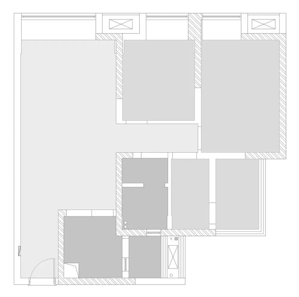 只有90平米的小套三，他家却能拥有9米长的电视墙