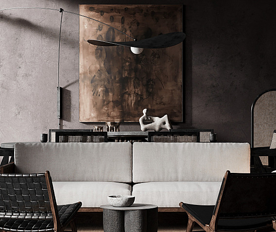 高冷色系空间,这质感太高级了!