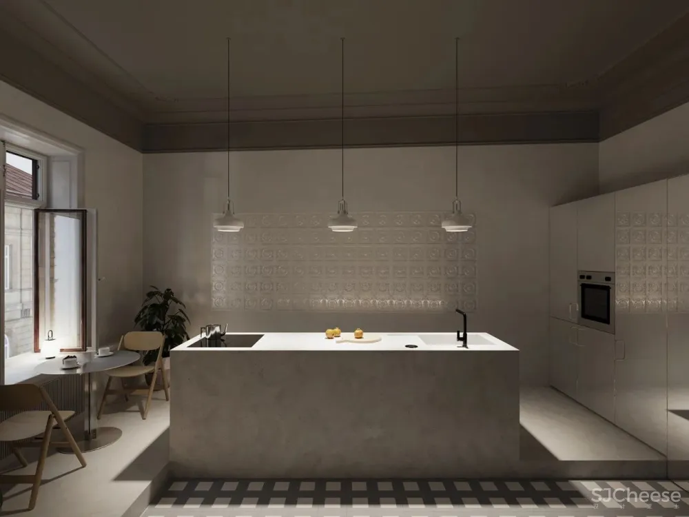 一室户极简小公寓,镜面柜门让家大两倍!