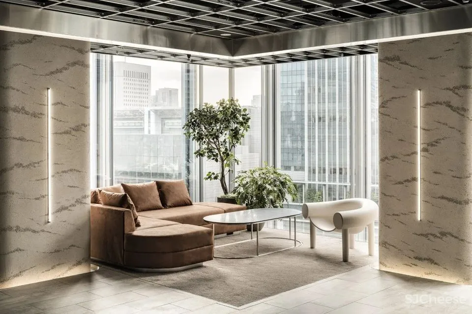 模糊图像与现实空间之间的界限 WARP办公空间 I IN Inc.