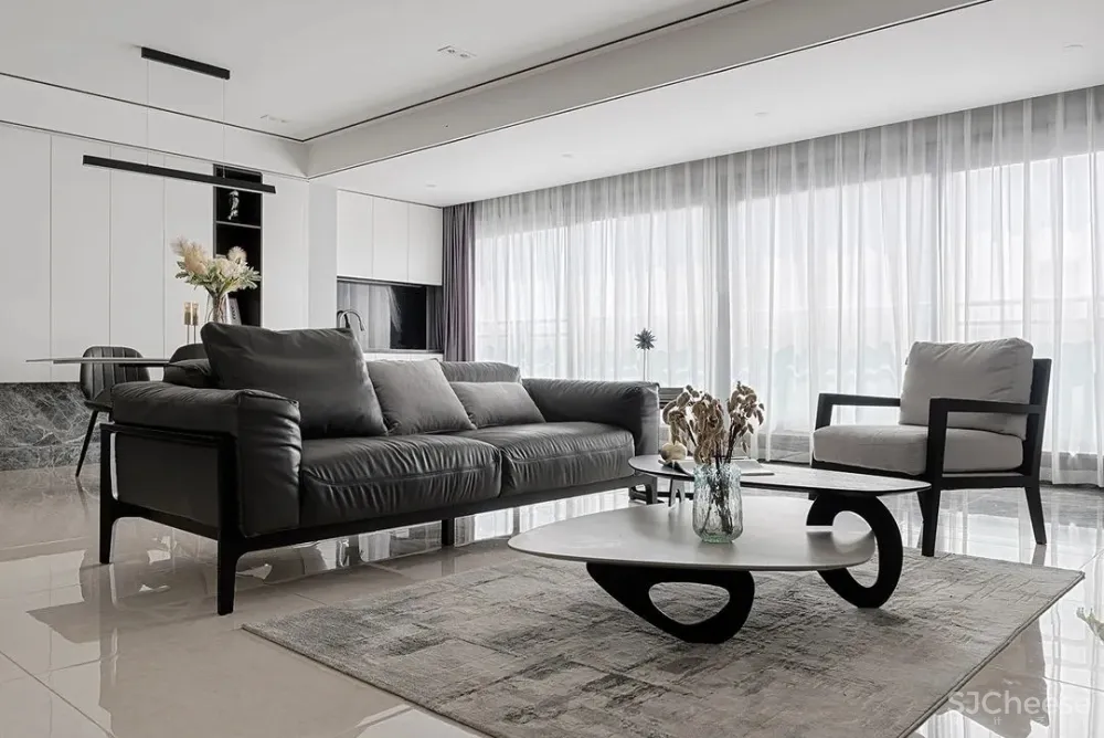 130㎡精装房改造，简约纯净的空间，才是生活的模样 初晨设计