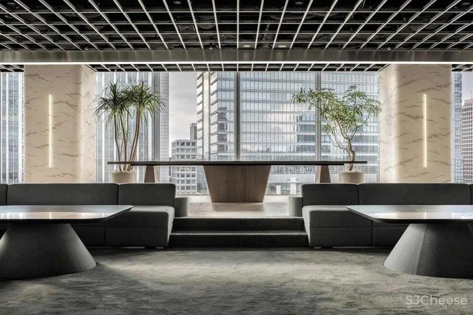 模糊图像与现实空间之间的界限 WARP办公空间 I IN Inc.