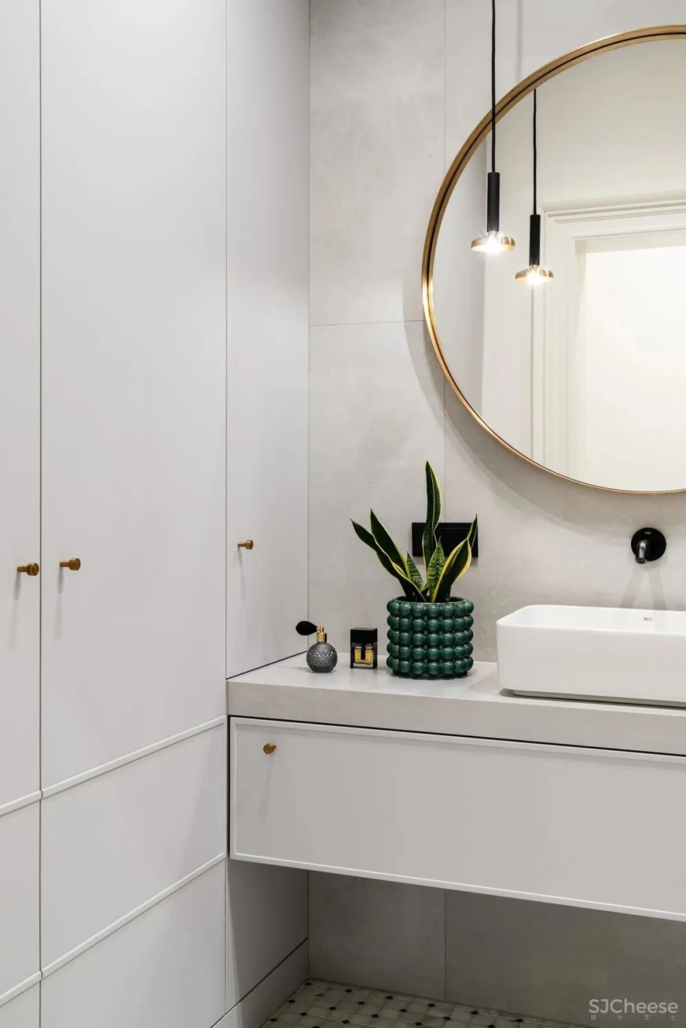 这个以“绿”为美的空间,打造出了现代与古典兼具的极致魅力