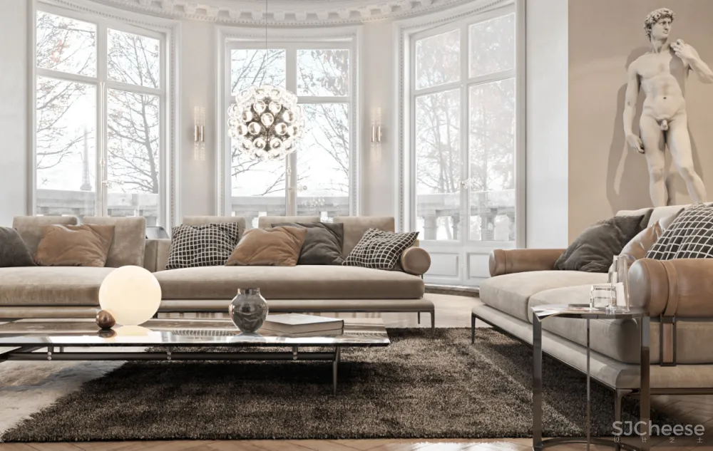 最美新古典两层公寓，贵族生活的正确打开方式！