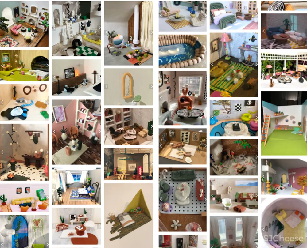 居家隔离的手工达人，用黏土捏出理想房间！每一个都超级惊艳！