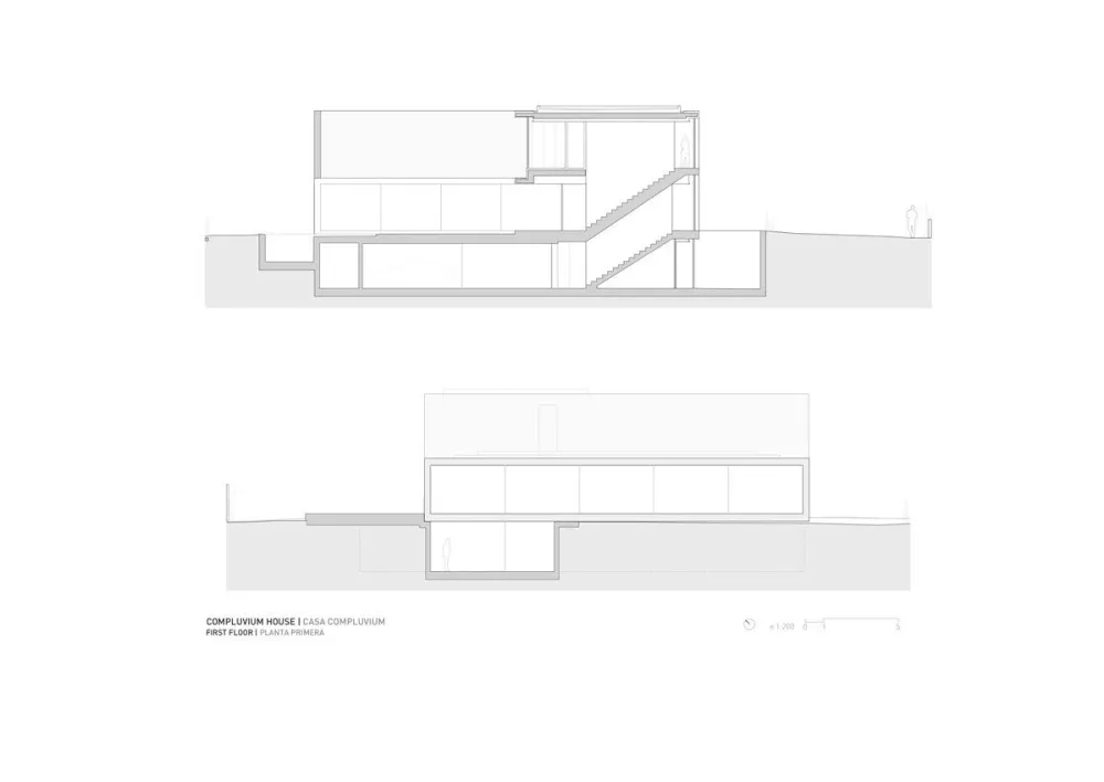 西班牙，马德里，方井住宅