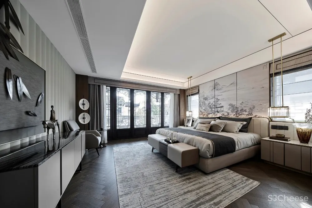 奢华金点缀大理石,恰到好处的低调简洁!