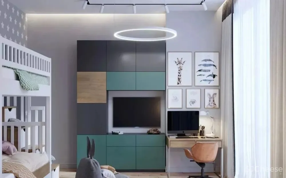 110㎡知性优雅住宅,令人无法抗拒的时髦蓝色!