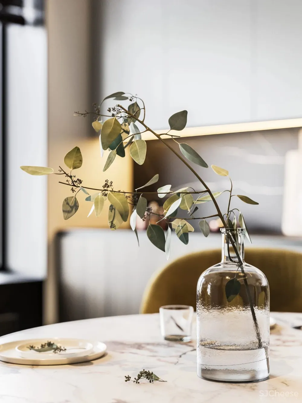 绿色 轻奢,写意悠然清新空间