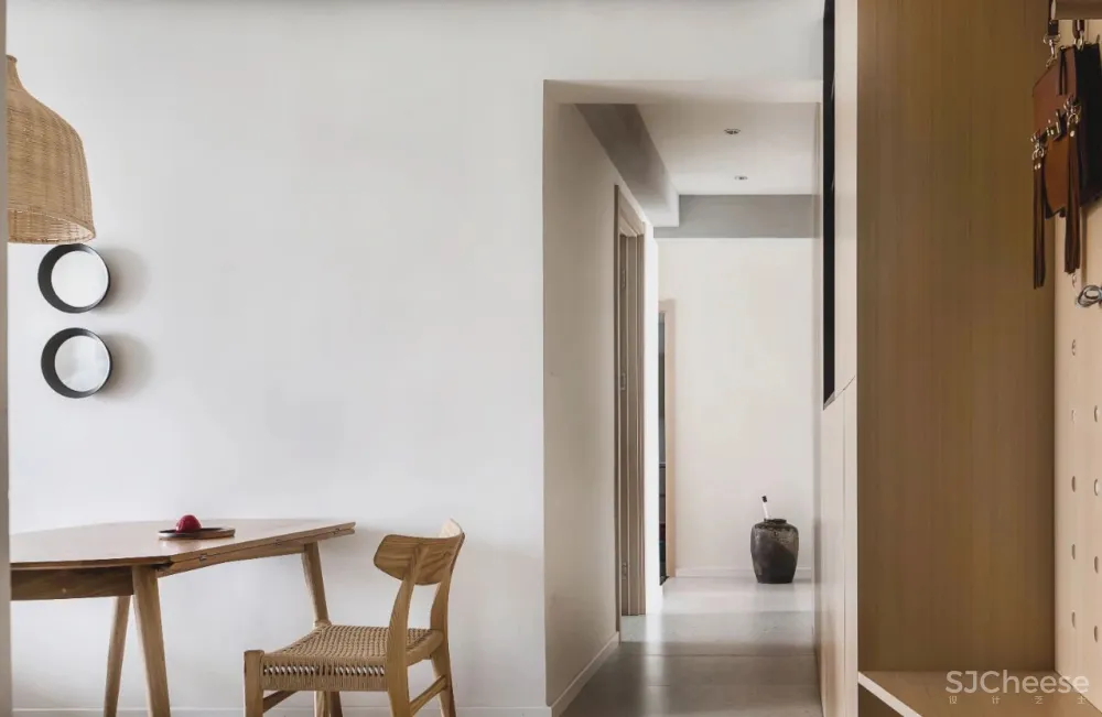 武汉108㎡自然风的家,原木、白墙 通透玻璃,实用不单调