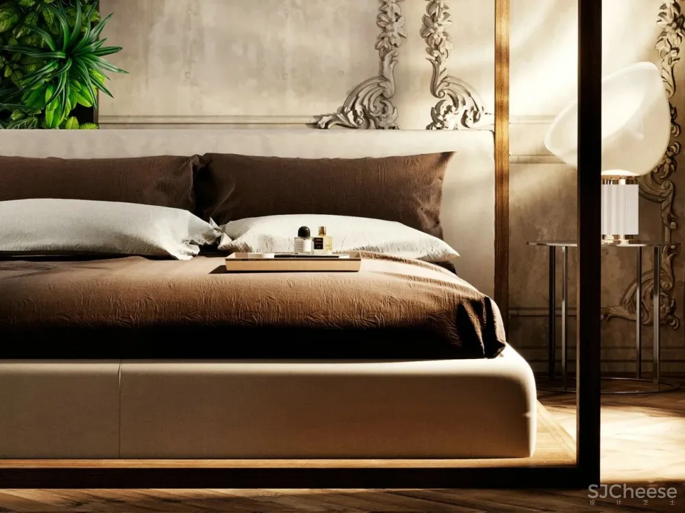 65㎡时尚复古风公寓,最爱那抹迷人酒红色!