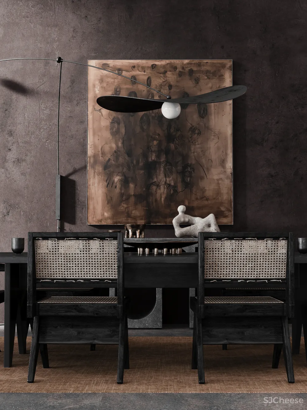 高冷色系空间,这质感太高级了!