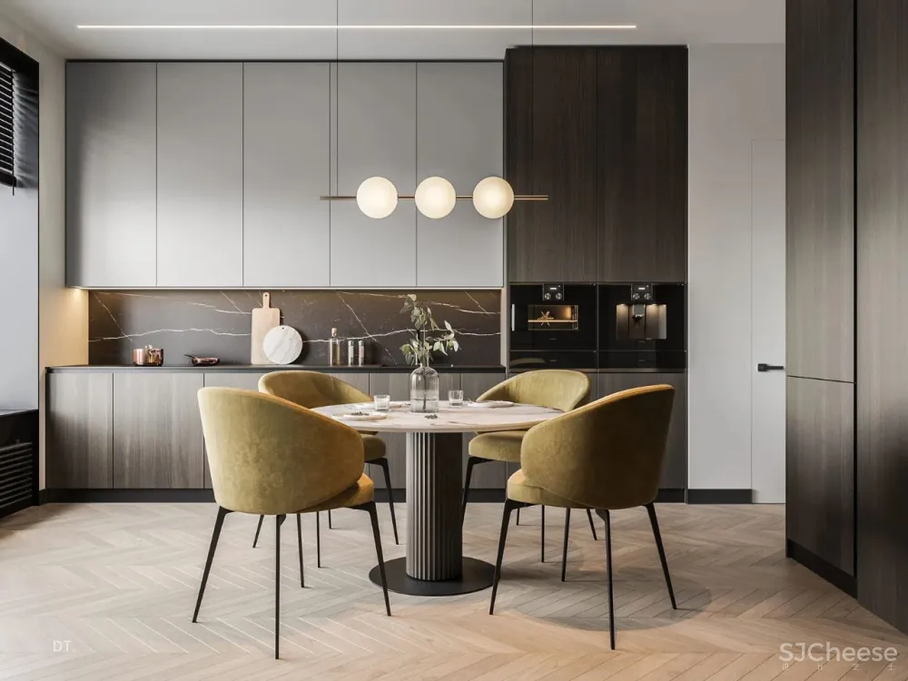 绿色 轻奢,写意悠然清新空间