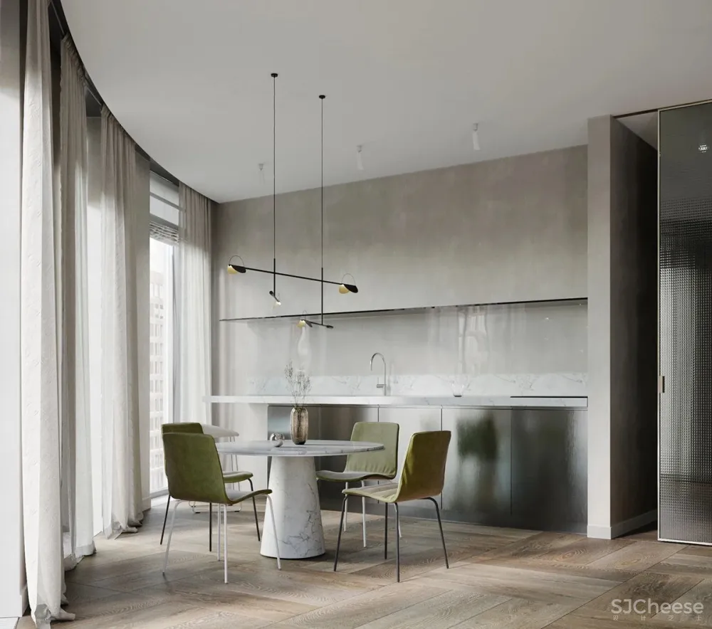 79㎡ 轻奢一房，每个细节都很有设计感！