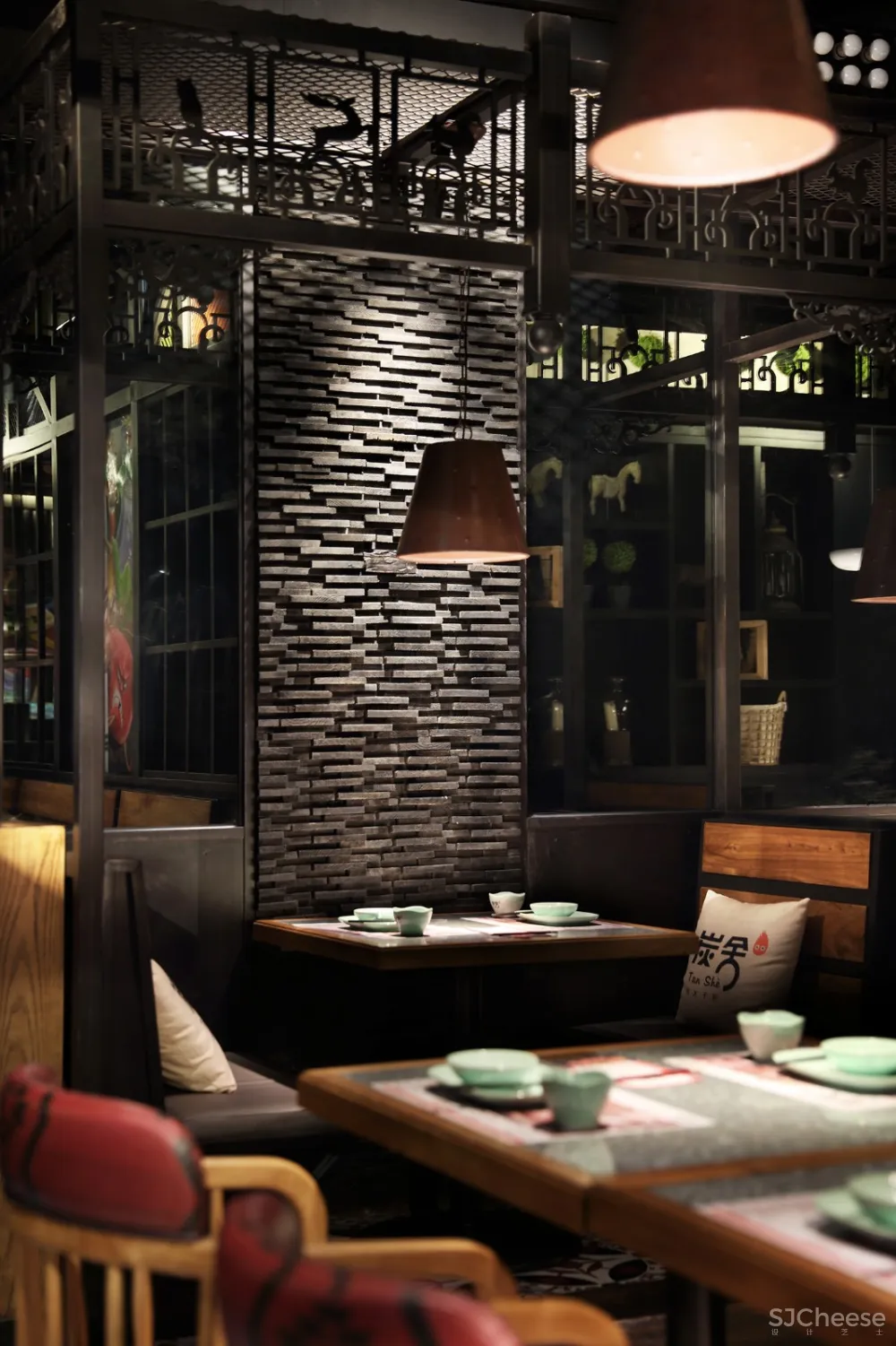 四川味餐厅设计 主题餐厅设计:炭舍,一家川味风情餐厅