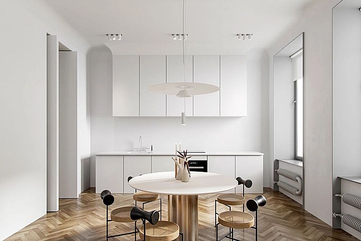 85㎡住宅,质感与极简的生活居所