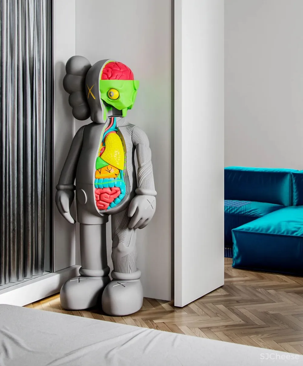 85㎡住宅,质感与极简的生活居所