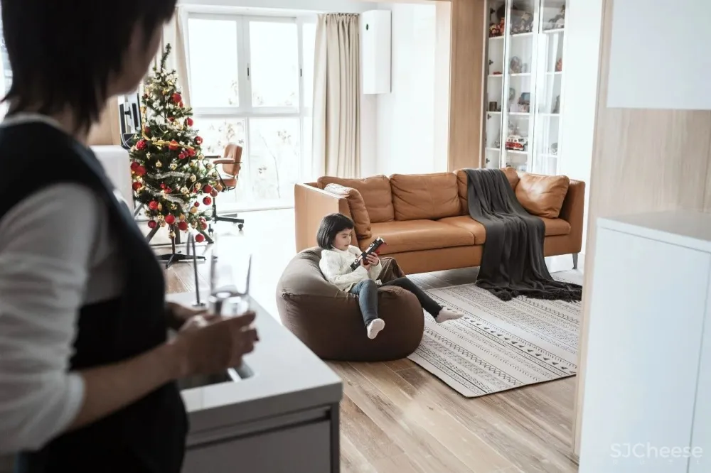 120㎡住一家三口,以居住者的生活方式为核心,打造「互动型」亲子宅!