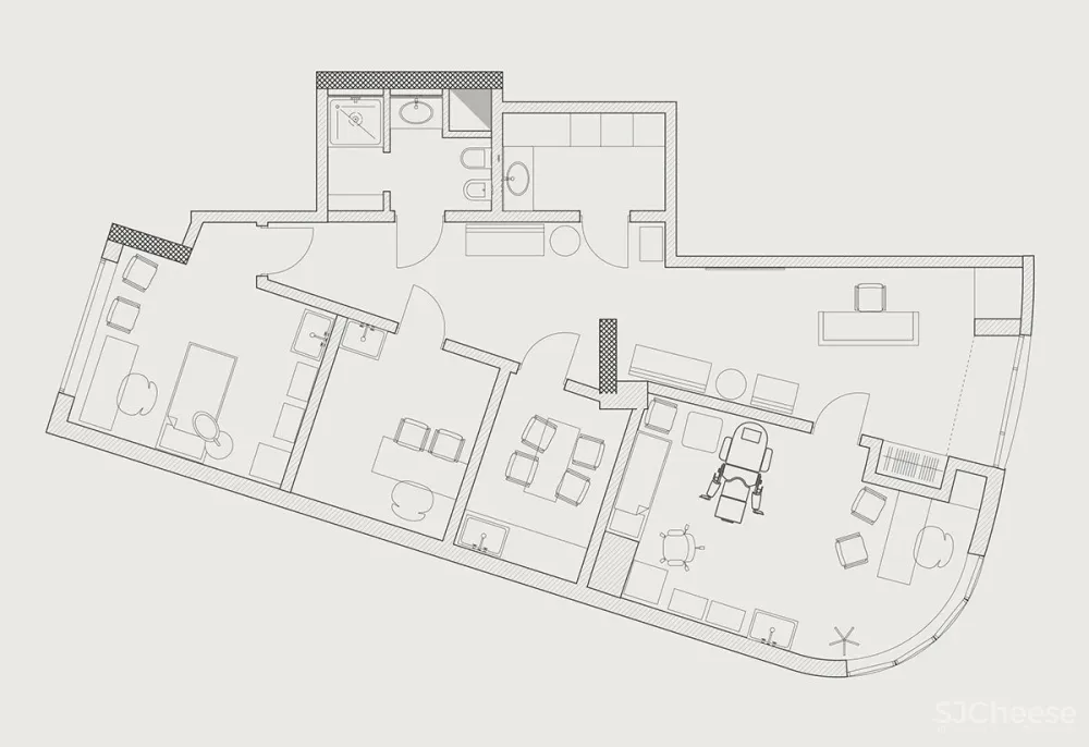 柔和色调的医学美容空间,舒适而温馨的空间!