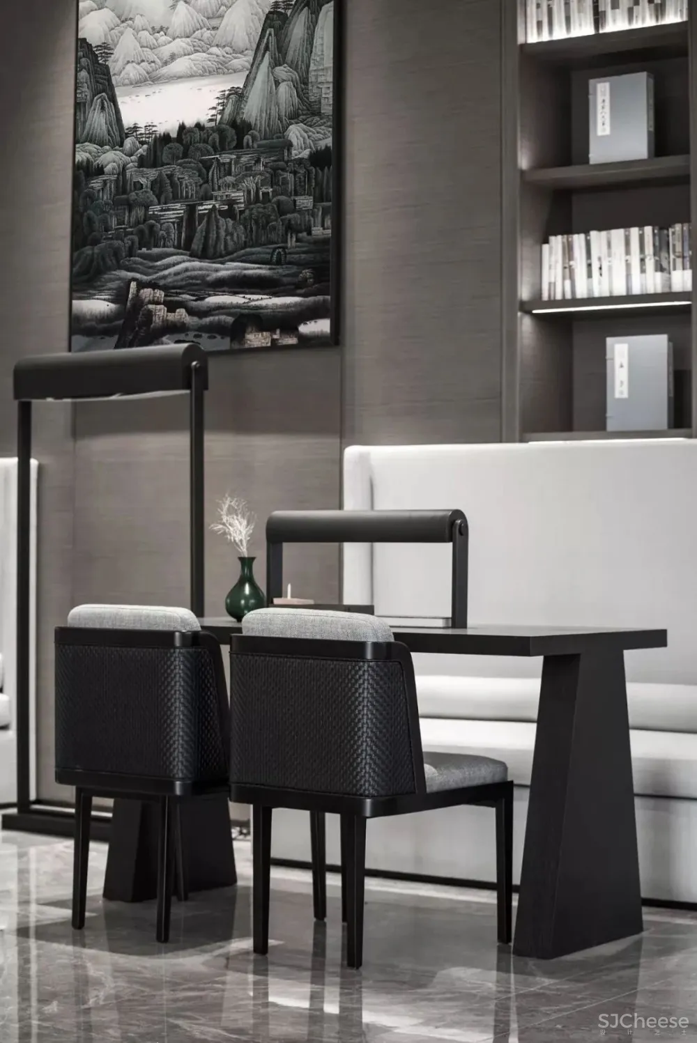 高级灰 新中式,融创广深春风岭南图书馆:以阅读的日常,镌刻一座精神地标