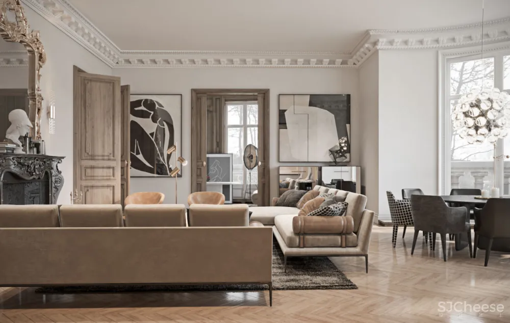 最美新古典两层公寓,贵族生活的正确打开方式!