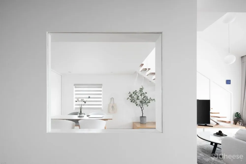 半空间,白色纯粹的家 yan design studio