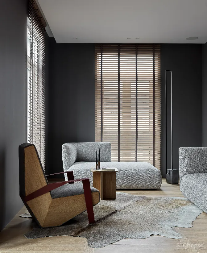 独居女性的126平米让时髦与智能打造“暗黑系”的温暖空间