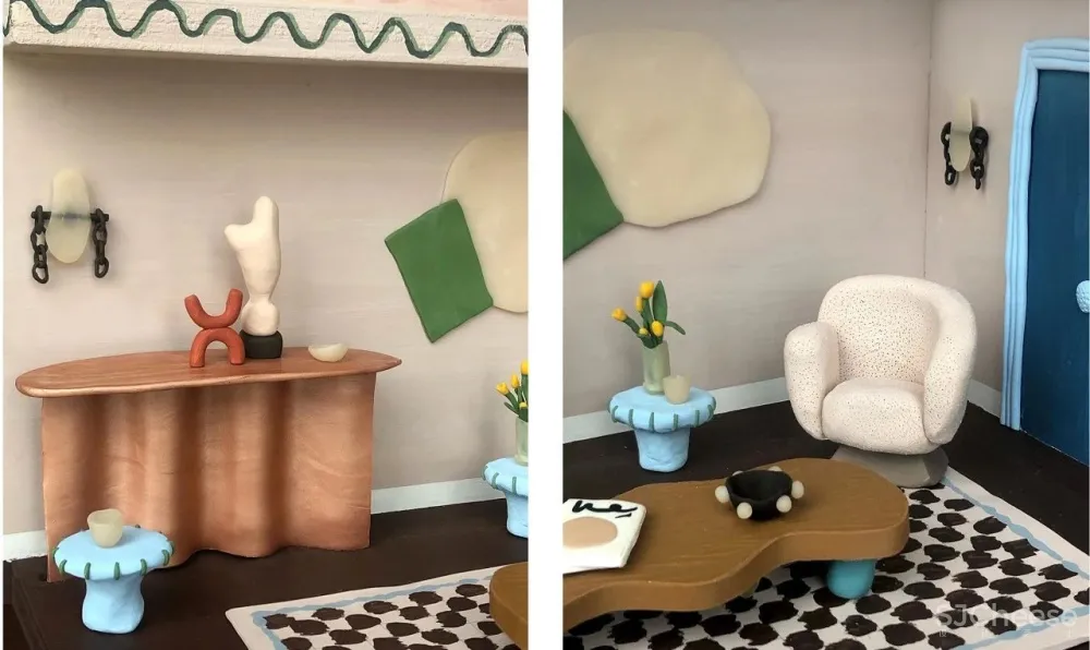居家隔离的手工达人,用黏土捏出理想房间!每一个都超级惊艳!