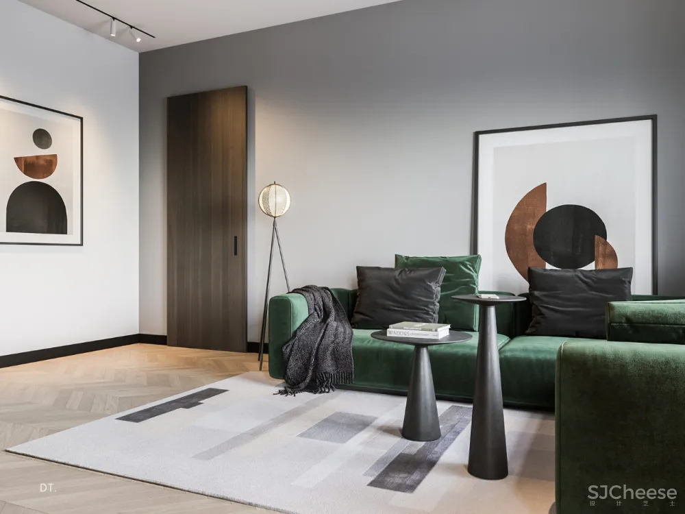 绿色 轻奢,写意悠然清新空间