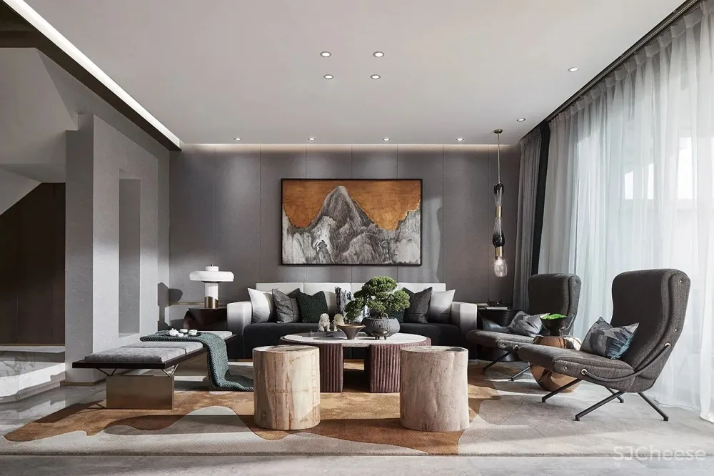 史南桥 189㎡现代都市样板间,非凡气质的至臻格调!