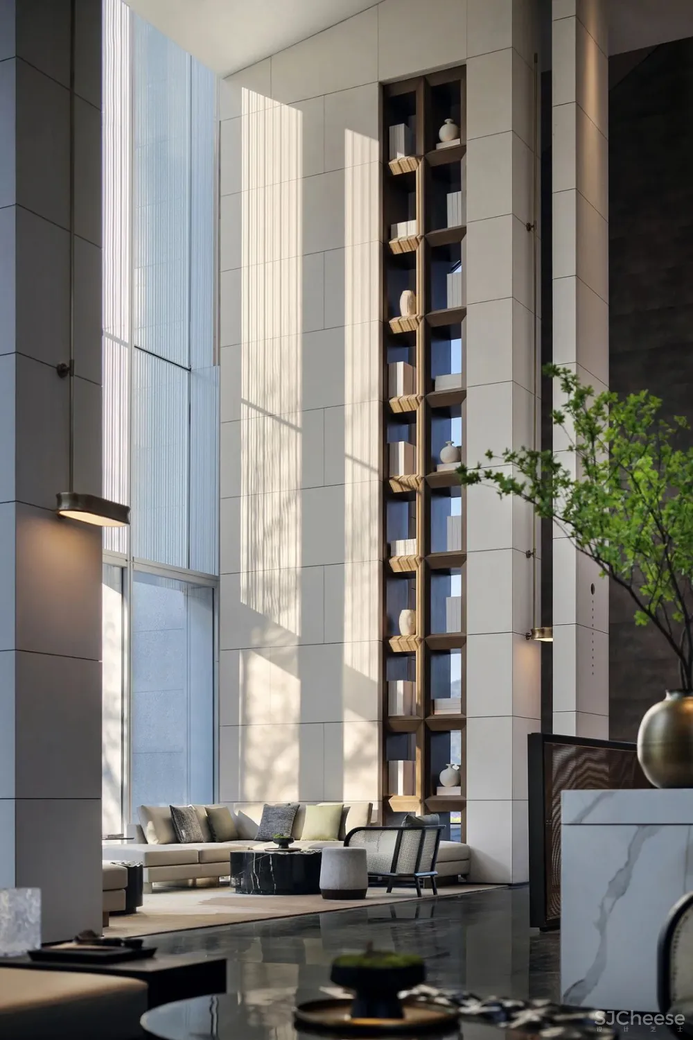 CCD.郑中新作 广州「保利·拾光年」售楼处 效果图和实景照片