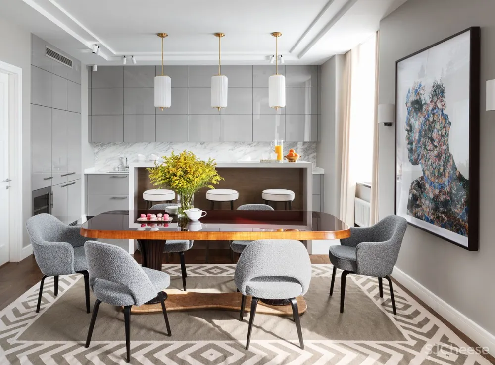 Sergey Ogurtsov | Moscow Apartment , 现代温馨的四口之家