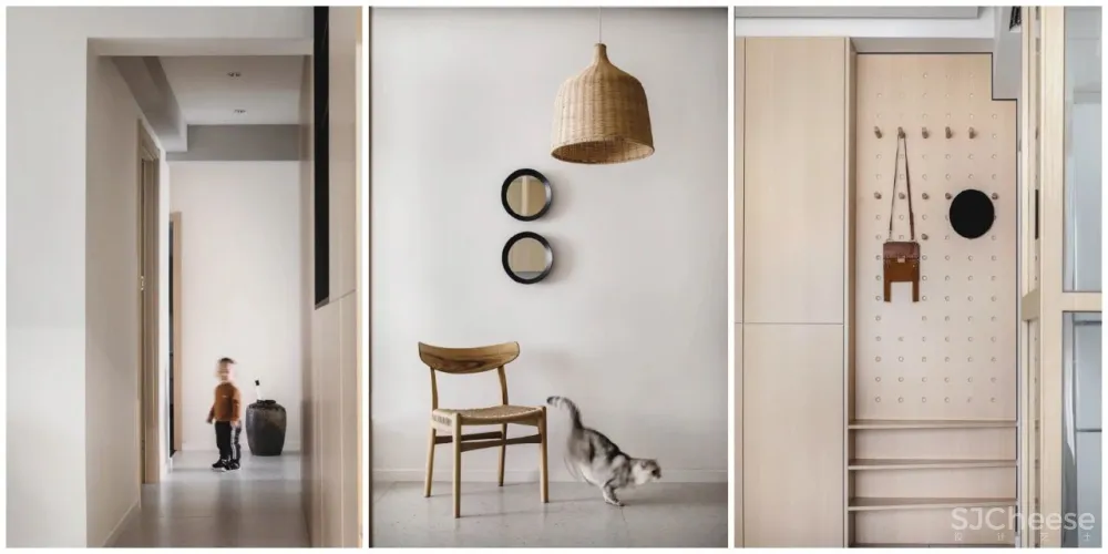 武汉108㎡自然风的家,原木、白墙 通透玻璃,实用不单调