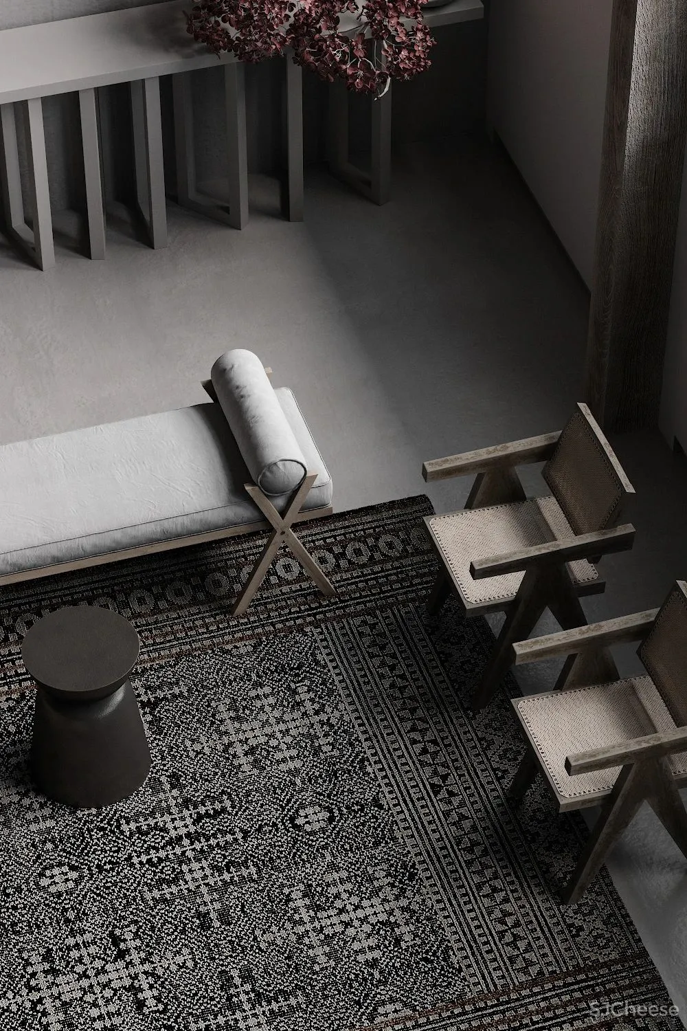 高冷色系空间,这质感太高级了!