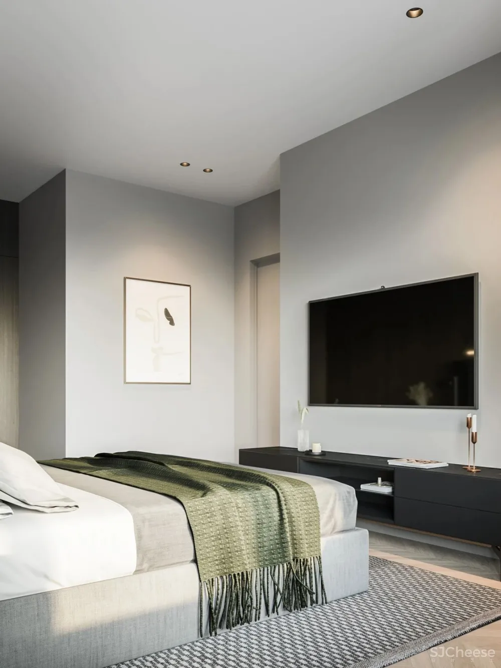 113㎡实用大两居,轻奢简致!