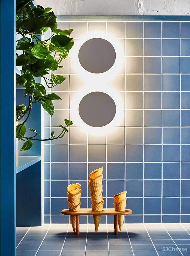 140㎡马赛克Little Sky冰淇淋店设计，清新简约迷人！ Ewert Leaf