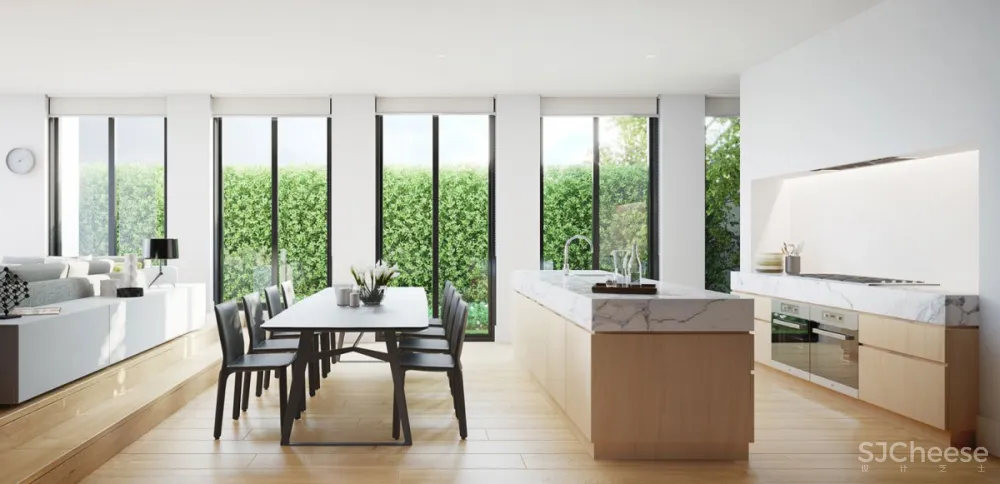 Conrad Architects | Malvern Townhouses , 现代轻奢的简约住宅