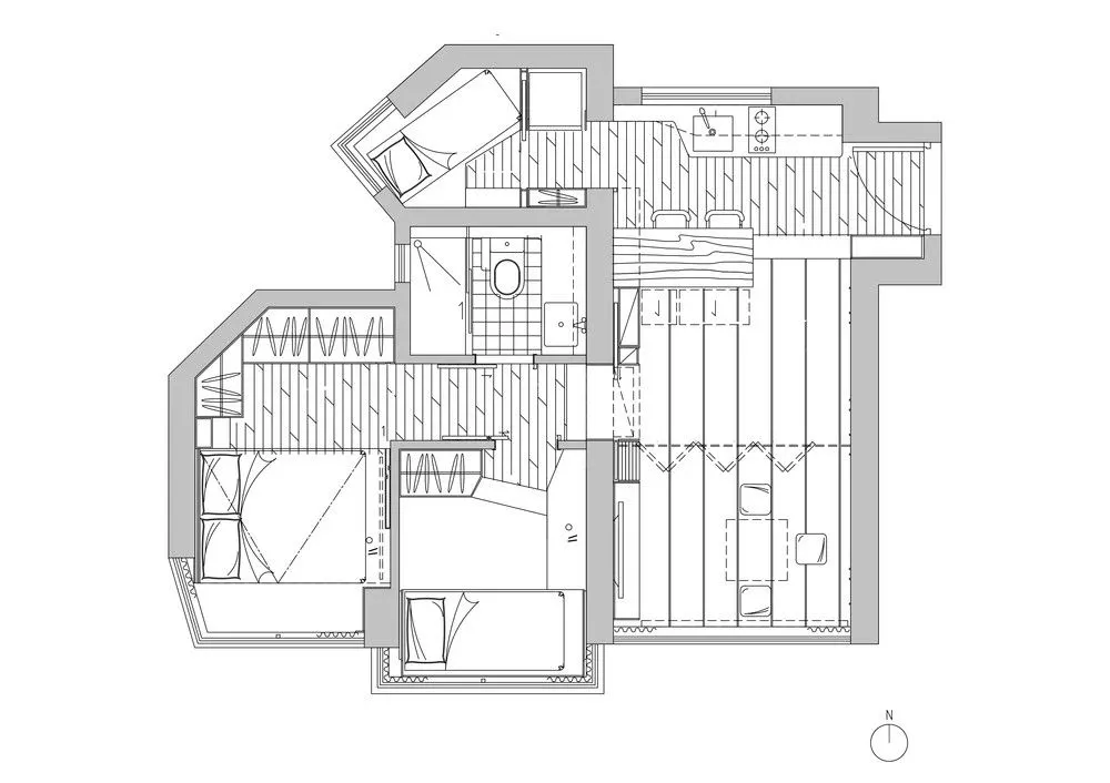 49㎡ 用好地台, 一房瞬间变四房!