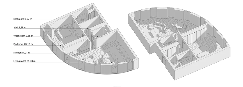 79㎡ 轻奢一房，每个细节都很有设计感！