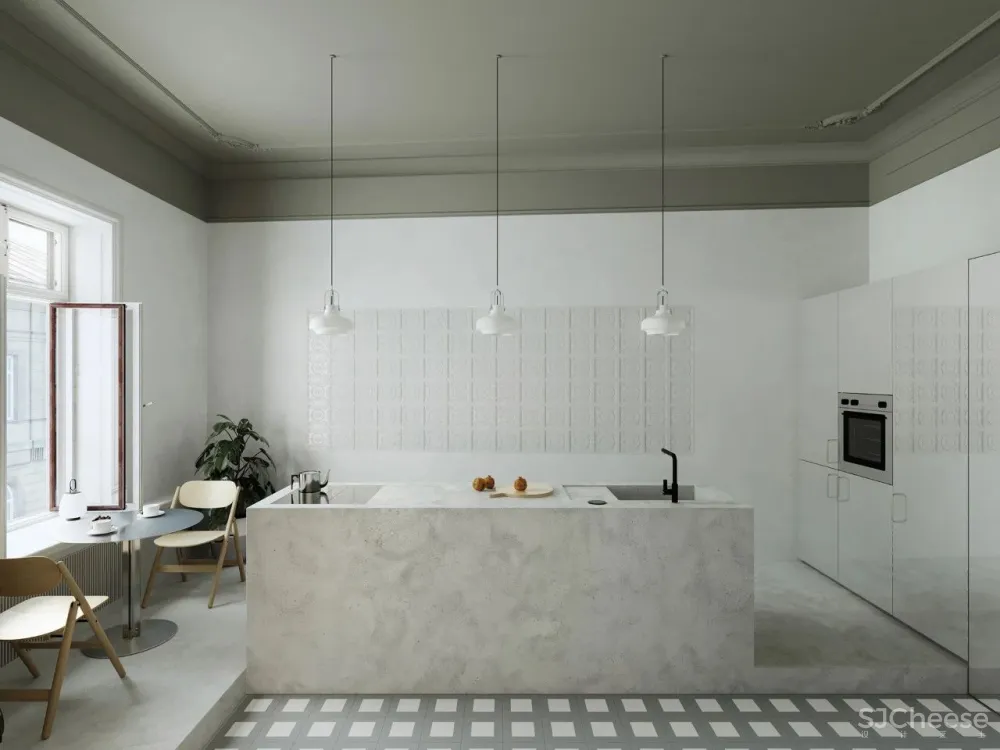 一室户极简小公寓,镜面柜门让家大两倍!